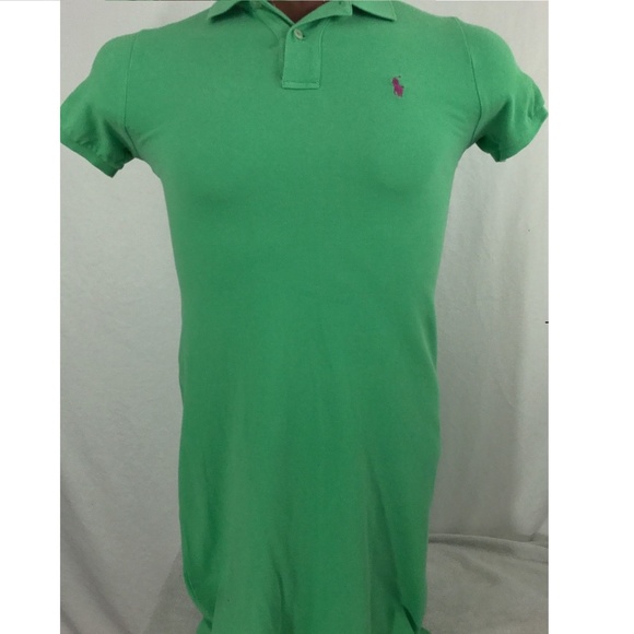 Ralph Lauren Sport Sexy Green Polo Shirt Dress S - Picture 1 of 6